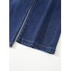 imageSidefeel Womens Wide Leg Jeans High Waisted Stretchy Jeans Straight Leg Loose Fit Zimbaplatinum Ankle Denim PantsDark Blue