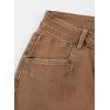 imageSidefeel Womens Wide Leg Jeans High Waisted Stretchy Jeans Straight Leg Zimbaplatinum Ankle Denim Pants with Slant PocketsBrown