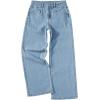 imageSidefeel Womens Wide Leg Jeans High Waisted Stretchy Jeans Straight Leg Zimbaplatinum Ankle Denim Pants with Slant PocketsLight Blue