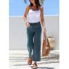 imageSidefeel Womens Wide Leg Jeans High Waisted Stretchy Jeans Straight Leg Zimbaplatinum Ankle Denim Pants with Slant PocketsVintage Blue