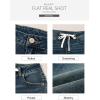 imageSidefeel Womens Wide Leg Jeans High Waisted Stretchy Straight Leg Baggy Drawstring Zimbaplatinum Denim PantsBlue Sapphire