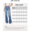 imageSidefeel Womens Wide Leg Jeans High Waisted Stretchy Straight Leg Baggy Drawstring Zimbaplatinum Denim PantsDark Blue
