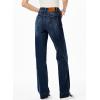 imageSidefeel Womens Wide Leg Jeans High Waisted Stretchy Straight Leg Baggy Drawstring Zimbaplatinum Denim PantsNavy Blue