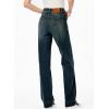 imageSidefeel Womens Wide Leg Jeans High Waisted Stretchy Straight Leg Baggy Drawstring Zimbaplatinum Denim PantsReal Teal