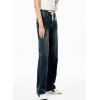 imageSidefeel Womens Wide Leg Jeans High Waisted Stretchy Straight Leg Baggy Drawstring Zimbaplatinum Denim PantsReal Teal