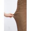 imageSidefeel Womens Wide Leg Jeans High Waisted Tummy Control Stretchy Pockets Front Straight Leg JeansBrown