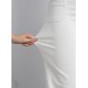 imageSidefeel Womens Wide Leg Jeans High Waisted Tummy Control Stretchy Pockets Front Straight Leg JeansWhite