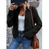 imageSidefeel Womens Cardigan Sweaters Casual Long Sleeve Cropped Open Front Chunky Knit Coats Fall SweatersBlack