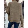 imageSidefeel Womens Cardigan Sweaters Casual Long Sleeve Cropped Open Front Chunky Knit Coats Fall SweatersPale Khaki