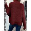 imageSidefeel Womens Cardigan Sweaters Casual Long Sleeve Cropped Open Front Chunky Knit Coats Fall SweatersRed