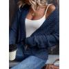 imageSidefeel Womens Cardigan Sweaters Casual Long Sleeve Cropped Open Front Chunky Knit Coats Fall SweatersSail Blue