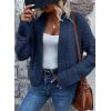 imageSidefeel Womens Cardigan Sweaters Casual Long Sleeve Cropped Open Front Chunky Knit Coats Fall SweatersSail Blue