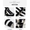 imageSidefeel Womens Cardigan Sweaters Striped Open Front Button Down Knitted Coat Cropped Fall Fashion OutwearBlack Stripe