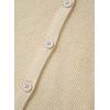 imageSidefeel Womens Cardigan Sweaters V Neck Button Long Sleeve Knit Oversized CardigansApricot