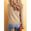 imageSidefeel Womens Cardigan Sweaters V Neck Button Long Sleeve Knit Oversized CardigansApricot