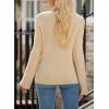 imageSidefeel Womens Cardigan Sweaters V Neck Button Long Sleeve Knit Oversized CardigansApricot