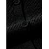 imageSidefeel Womens Cardigan Sweaters V Neck Button Long Sleeve Knit Oversized CardigansBlack