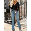imageSidefeel Womens Cardigan Sweaters V Neck Button Long Sleeve Knit Oversized CardigansBlack