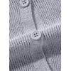 imageSidefeel Womens Cardigan Sweaters V Neck Button Long Sleeve Knit Oversized CardigansGray