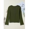 imageSidefeel Womens Cardigan Sweaters V Neck Button Long Sleeve Knit Oversized CardigansGreen