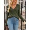 imageSidefeel Womens Cardigan Sweaters V Neck Button Long Sleeve Knit Oversized CardigansGreen