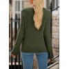 imageSidefeel Womens Cardigan Sweaters V Neck Button Long Sleeve Knit Oversized CardigansGreen