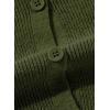 imageSidefeel Womens Cardigan Sweaters V Neck Button Long Sleeve Knit Oversized CardigansGreen