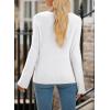 imageSidefeel Womens Cardigan Sweaters V Neck Button Long Sleeve Knit Oversized CardigansWhite