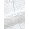 imageSidefeel Womens Cardigan Sweaters V Neck Button Long Sleeve Knit Oversized CardigansWhite