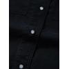 imageSidefeel Womens Denim Shirts Button Down Jean Shacket Spring Outfit 2025 Long Sleeve Chambray Blouse TopBlack