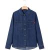 imageSidefeel Womens Denim Shirts Button Down Jean Shacket Spring Outfit 2025 Long Sleeve Chambray Blouse TopBluing