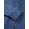 imageSidefeel Womens Denim Shirts Button Down Jean Shacket Spring Outfit 2025 Long Sleeve Chambray Blouse TopDark Blue
