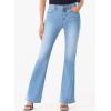 imageSidefeel Womens High Waisted Bell Bottom Bootcut Jeans Flared Wide Leg Denim PantsIceland Blue