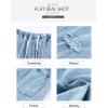 imageSidefeel Womens High Waisted Drawstring Jeans Pull On Cargo Joggers Zimbaplatinum Ripped Elastic Waist Denim PantsSky Blue