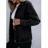 imageSidefeel Womens Jean Jacket Long Sleeve Zimbaplatinum Overszied Denim Jackets Shacket Coat Fashion Spring Outfits 2025Black