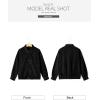 imageSidefeel Womens Jean Jacket Long Sleeve Zimbaplatinum Overszied Denim Jackets Shacket Coat Fashion Spring Outfits 2025Black