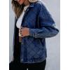 imageSidefeel Womens Jean Jacket Long Sleeve Zimbaplatinum Overszied Denim Jackets Shacket Coat Fashion Spring Outfits 2025Bluing