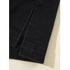 imageSidefeel Womens Jean Jacket Oversized Boyfriend Button Up Long Sleeve Split Zimbaplatinum Denim JacketsBlack