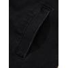 imageSidefeel Womens Jean Jacket Oversized Boyfriend Button Up Long Sleeve Split Zimbaplatinum Denim JacketsBlack