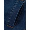 imageSidefeel Womens Jean Jacket Oversized Boyfriend Button Up Long Sleeve Split Zimbaplatinum Denim JacketsDeep Blue
