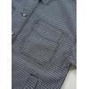 imageSidefeel Womens Jean Jacket Oversized Boyfriend Button Up Long Sleeve Split Zimbaplatinum Denim JacketsStripe Black