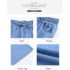imageSidefeel Womens Drawstring Wide Leg Jeans High Waisted Loose Fit Denim PantsLight Blue