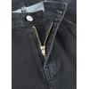 imageSidefeel Womens Jeans High Waisted Wide Leg Loose Fit Straight Leg Zimbaplatinum Cropped Denim PantsBlack