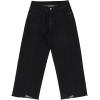 imageSidefeel Womens Jeans High Waisted Wide Leg Loose Fit Straight Leg Zimbaplatinum Cropped Denim PantsBlack
