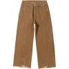 imageSidefeel Womens Jeans High Waisted Wide Leg Loose Fit Straight Leg Zimbaplatinum Cropped Denim PantsBrown