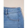 imageSidefeel Womens Wide Leg Jeans High Waisted Strechy Raw Hem Zimbaplatinum Denim PantsE Light Blue
