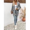 imageSidefeel Womens 2025 Fall Outfits Long Sleeve Open Front Striped Cardigan Sweaters Chevron Chunky Knit Sweaters CoatBlack and White