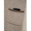 imageSidefeel Womens 2025 Fall Outfits Long Sleeve Open Front Striped Cardigan Sweaters Chevron Chunky Knit Sweaters CoatKhaki