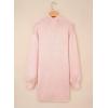 imageSidefeel Womens 2025 Fall Outfits Long Sleeve Open Front Striped Cardigan Sweaters Chevron Chunky Knit Sweaters CoatPink