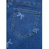 imageSidefeel Womens Jeans High Waisted Straight Leg Stretchy Jeans Trendy Welt Pockets Loose Wide Leg Zimbaplatinum Denim PantsU Blue